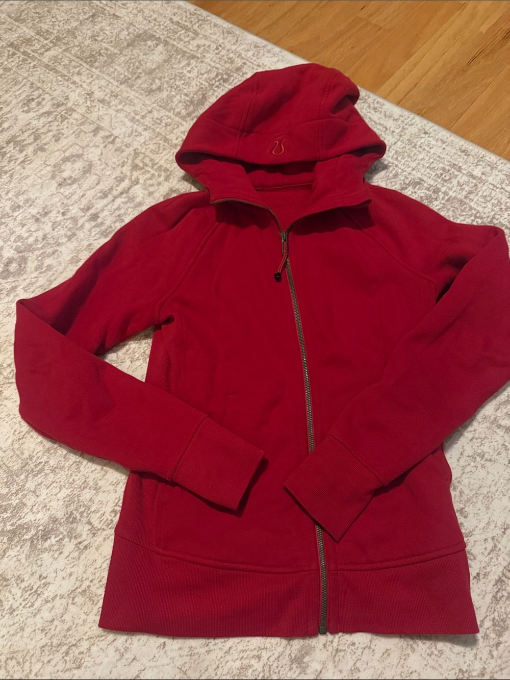 lululemon athletica Deep Red Hooded Full-Zip Jacket